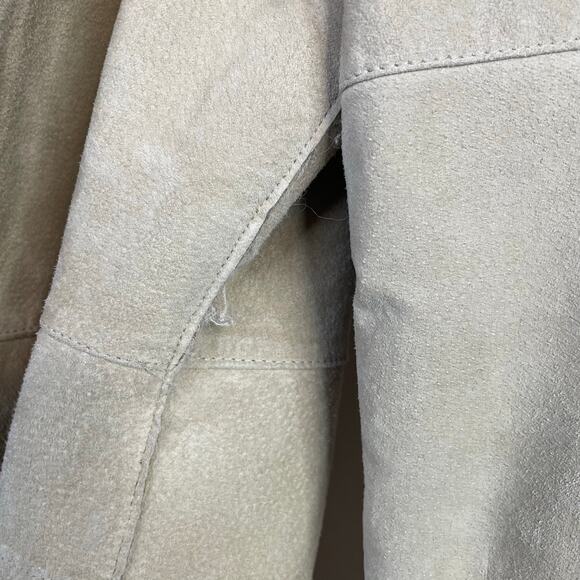 Y2K Cami Long Suede Leather Faux Fur Penny Lane Boho Glam Jacket Coat Womens XL - Picture 13 of 17